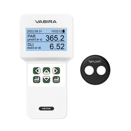 VBR-Plant PARメーターR、G、B PAR 別個に DLI メーターデイリーライトインテグラ...