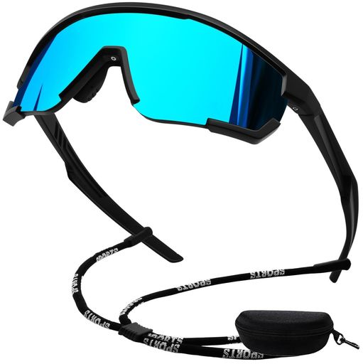  スポーツサングラス メンズ レディース 偏光 UV400 紫外線カット 可調節鼻パッド 超軽量 野球 釣り 登山 ゴルフ ランニング ドライブ バイク マラソン自転車 運転 人気 超軽量 男女…