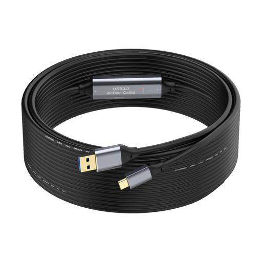 SSS・GRGB 10m USB-Cケーブル、5Gbps USB 3.0 延長ケーブル(USB-A to USB-C)、信号増幅チップ2本内蔵、USB電源コード、MacBook、ノートパソコン、カメラ、スキャナー、VR機器などに対応