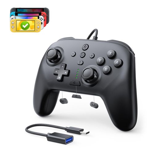 switch コントローラー 有線【新登场-Switch全機種対応】switch 2用 コントローラー Tomistan ワイヤレス ホール効果スティック TURBO連射 有線接続低遅延 4段階振動調整 9 軸ジャイロセンサー 背面…