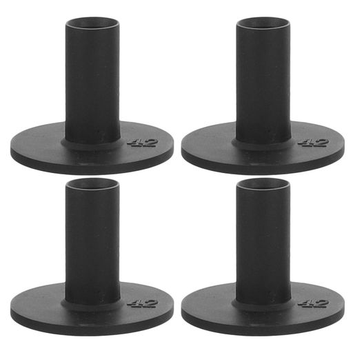 VALICLUD ゴルフティー 42mm 4本セット ゴムティー シリコン製 ショートティー 練習用マット ショットマット用 ゴルフシミュレーター 打ちっぱなし 練習器具 ティーホルダー (ブラック)