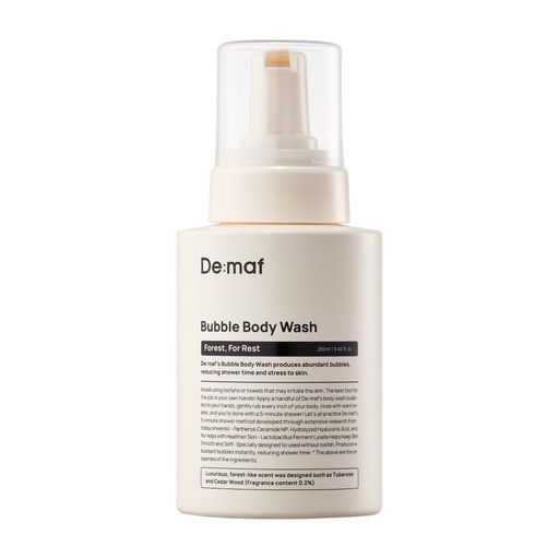 【Demaf(ディマーフ)】フォレストフォーレスト バブル ボディウォッシュ 280ml | ボディソープ 泡タイプ 泡ボディーソープ 保湿 敏感肌 乾燥肌 しっとり 毛穴 スキンケア 角質 なめらか 潤い