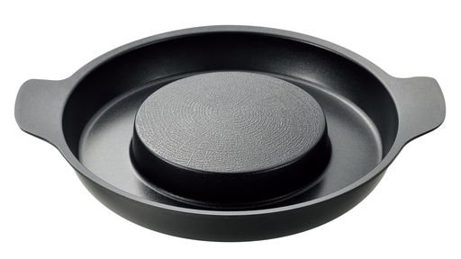 製品サイズ:(約)幅36.5x奥行30.5x高さ5.5cm 製品重量:(約)0.819kg 表面加工:フッ素樹脂塗膜加工、材料の種類/アルミニウム合金 生産国:中国