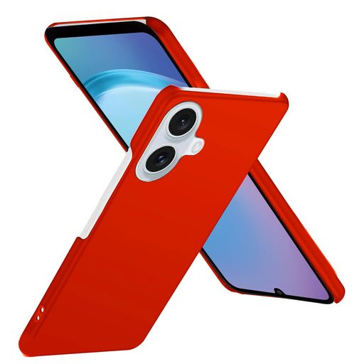 Xyddxihan Galaxy A25 5G 用 ケース 軽量薄型 シンプル マット質感 さらさら手触り PC製 指紋防止 擦り傷防止 SC-53F/SCG33 用 ケース ギャラクシーa25 5G用カバー シン・フィット赤