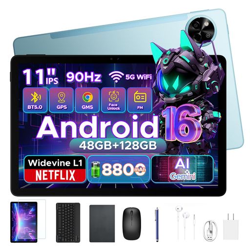 仕事、学習、エンターテインメント、その他一般的な用途 🔥【Android 16+Gemini AI 2.0・AIで作業効率化】P11 最新の android16 タブレット として、性能と省電力のバランスを最適化し、よりスムーズな操作と長時間使用を実現。内蔵のGemini AI 2.0により、文章作成、翻訳、長文要約、メモ整理を自動化し、日常作業を効率化します。さらにユーザーの使用習慣を学習し、最適な情報やアプリを提案する android タブレット おすすめ モデルです。「仕事・学習・日常をもっと効率化したい方」に最適な android タブレット です。 🔥【48GBメモリ相当・128GB+2TB・8コアCPU】この 11インチタブレット は、Unisoc T7250オクタコアプロセッサ(12nm)を搭載し、高速かつ安定した処理能力を提供。8GB RAM+最大40GB拡張で合計48GB相当の大容量メモリを実現し、複数アプリの同時起動や高速切替もスムーズです。