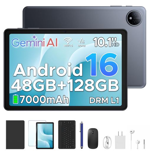 エンターテインメント、教育 【Android16 x Gemini AI統合|次世代AIタブレット体験】P10 タブレットは、最新 Android16 を搭載し、Gemini AI統合 によるスマートな操作体験を実現した高性能タブレットです。日本市場で需要の高い Android タブレット 本体 として、AIアシスタントによる文章作成、検索補助、学習サポート、ビジネス用途まで幅広く対応。10インチ 90Hz高リフレッシュレート タブレット として、在宅ワーク、オンライン授業、動画視聴、電子書籍、PDF閲覧にも最適です。 【10インチ HD解像度 x 90Hz高リフレッシュレート】10インチ HD解像度 IPSディスプレイ を採用し、90Hzリフレッシュレート によりスクロールや動画再生が非常に滑らか。日本で人気の 動画視聴用 タブレット、電子書籍 タブレット、YouTube対応 タブレット として、Widevine L1対応により高画質ストリーミングも快適です。2.5Dガラス設計で視認性が高く、長時間の読書や学習、オンライン会議でも目が疲れにくい仕様。