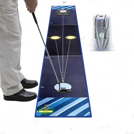 🏌🏻【ダブルスピード設計】 両端から打てるダブルスピード仕様のゴルフパター練習マットです。異なるグリーンスピードを想定したパット練習が可能で、距離感やタッチ向上をサポートするパターマットです。 🏌🏻 【ターゲットカップ付き】 異なる距離からのカップイン練習ができるゴルフ練習器具。ボールスピードのコントロール力を養い、自宅でも本格的なゴルフパター練習が行えます。 🏌🏻【コンパクトサイズ】 サイズは240x30cmの省スペース設計。室内や自宅でも設置しやすく、日常的なゴルフ練習やパット練習に適したパター練習マットです。 💡 【練習に役立つ距離プリント】 右利き・左利きどちらにも対応。距離表示プリント付きで、距離ごとのパッティング練習ができ、安定したボールコントロールをサポートします。 【ご注意】 使用環境や保管状態により、マットがなじむまでに1~2日程度かかる場合があります。平らな場所で広げてご使用ください。