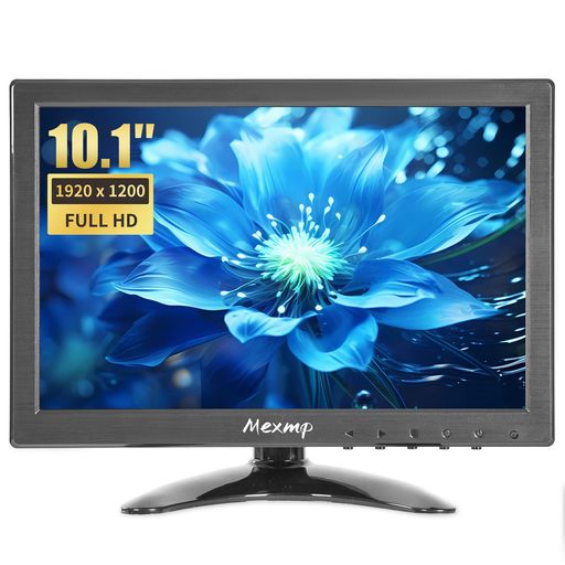 10インチ小型IPSモニター FHD 1920x1200 60Hz 16:10 BNC/VGA/AV入力 内蔵スピーカー対応 CCTV監視カメラ DVR PC STB ゲームコンソール用