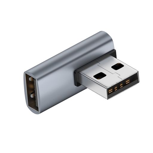 USB 3.1 コネクタ L字 FEILEX 変換 アダプタ(右1個セット) 延長 コネクタ 10Gbps 超高速 Type A タイプA オス-タイプA メス