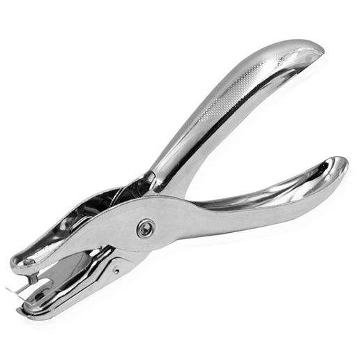 LeTradeJP 穴開けパンチ ステンレス鋼 穴あけパンチ 1穴 6mm パンチ ハンドパンチ 金属ハンドヘルドライター単一の穴省エネ多機能最大8シートポータブル便利なDIY携帯便利 ツール事務用品