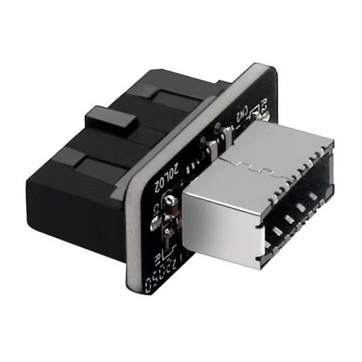 マザーボード 内部USB3.0 / 3.1 右向き矢印 フロントUSB Type-Cヘッダー (Key-A 20ピン) 変換アダプタ Type-E タイプE