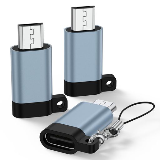 マイクロUSB変換アダプター3個入りUSBCtoMicroUSB変換コネクタTypeCtoMicro ...