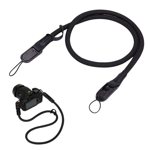 [CYBRIDGE] カメラストラップ デジカメ ストラップ カメラネックストラップ 耐荷重設計 防落下 アンカー設計 三角リング付き 3層構造 クライミングロープ製 一眼レフ/ミラーレス/コンパクト…