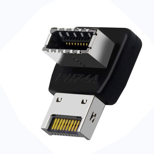IYUANEPRO ライトアングル USB Type E アダプター 90度コネクタ