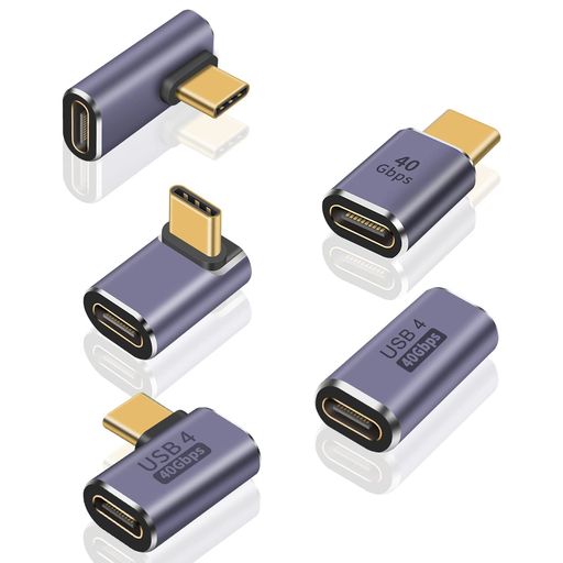 充電、データ転送、ビデオ出力。 【90度USB Cアダプター】このアップグレードされたUSB C延長アダプターは、ケーブルを適切な延長方向にすることができます。USB Cアングルアダプターは(アップ&amp;ダウンアングルベンド、ミドルベンド、右&amp;左角サイドベンド)を備えており、ケーブルとデバイスの入力ポートの摩耗を防ぎ、充電とデータ転送をサポートします。 【直角USB Cアダプター】: このUSB C 90度アダプターは40Gbpsのデータ転送をサポートします。 最大40Gbpsの驚異的な速度をサポートし、標準のUSB Cケーブルよりも高速、最大100W(5A/20V)の高速充電が可能です。 すべてUSB-Cと互換性があります。 40Gb/秒のデータ転送速度、ビデオ、写真、ファイルの効率的な転送をサポートします。 【USB C延長アダプター】: この90度USB Cアダプターは、最大100Wの電力供給が可能です。 Power Delivery 3.0 100W充電対応のデバイスに電力を供給および充電します。