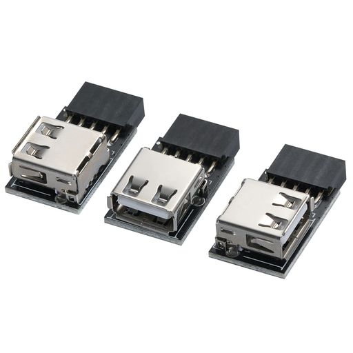 マザーボードの標準USBピンコネクタ、ブロック1ピン。 内蔵USBインターフェース、内蔵USBBluetoothに接続できます。 接続とインストールは簡単で、拡張機能/ポートだけでドライバをインストールする必要はありません。 1Pinがないマザーボードのピンヘッダーに適しており、側面にプラグインラインがあるため、USBが邪魔になりません。 この製品は、性能が安定しており、サイズが小さく、使いやすく、幅広い用途があります。 USB 2.0ヘッダーポートを備えたすべてのブランドのマザーボードと互換性があり、すべてのWindowsおよびLinuxシステムで動作します。ピンバックルの接続が不安定になるのを防ぐため、インターフェイスを接続する前にマザーボードのピンバックルを拭いてください。