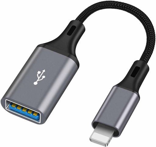 USB用品 - 【2024 MFi正規認証品】iPhone USBカメラアダプタ iPhone usb 変換アダプタ 高速伝送 USB3.0 インターフェース 双方向転送対応 ライトニング usb 変換カメラアダプタ
