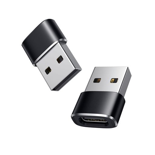 USB3.0変換アダプタ USB C メス から USB3.0 Aオス変換アダプタ 10Gbps 高速データ伝送アダプタ 急速充電 小型 軽量 高耐久 合金製 携帯電話携帯パソコン等対応 (2個セット)