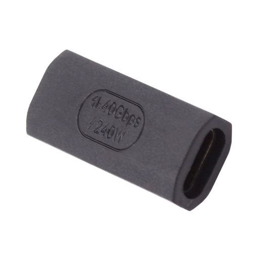 Type CコネクタはUSB 3.1用の新しいデザインで、Type Cコネクタ用のリバーシブルデザインです。 PVCオーバーモールド成形と金メッキ接点、ブラックカラー。 5Aで最大48Vをサポートするスイッチは、240Wのピークワット数を提供します。オプションの電源アップグレードには、現在の標準電力範囲(SPR)ケーブルではなく、新しい拡張電力範囲(EPR)ケーブルが必要です。 リバーシブルプラグの向き。ケーブルの方向。 40Gbpsのデータ転送定格をサポート。ノートパソコン、タブレット、NS電話、ハードディスク用の外付けUSBデバイスに対応。 CYアダプター USB4 Type C メス - メス延長 240W 電源 40Gbps データ 8K ビデオエクステンダーアダプター