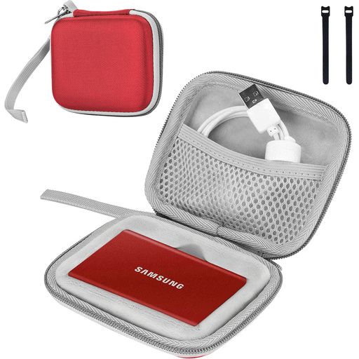 ProCase サムスン T7/ T7 Touch ケース ポータブルSSD収納EVAケース 防震 防塵 防衝撃 耐水 HDDケース 適用機種:サムスン T7 Touch/ T7 Portable 500GB 1TB 2TB USB 3.2 外付け