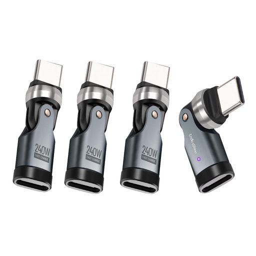 ENDLESSHINE type C to type C 変換アダプター 360°+180°回転usb-c to usb-c変換コ...