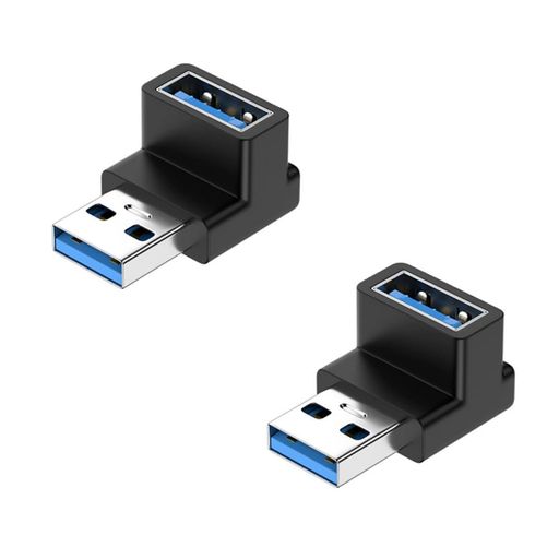 WYTTBD USB3.0直角アダプタ2個セット L型 Type-A 10Gbps 狭所作業用
