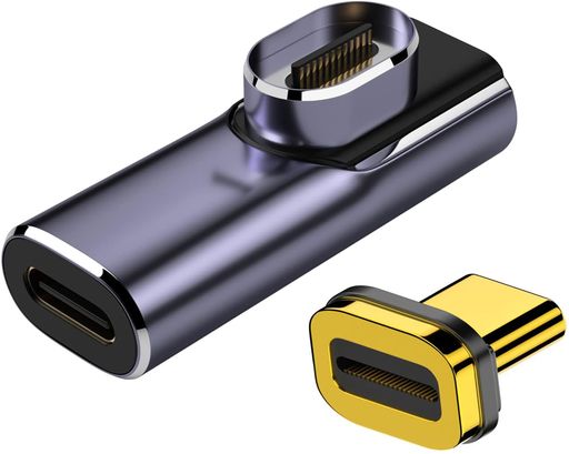 携帯電話 ⭐【アップグレード140W】:USB Cマグネットアダプターは5V/3A-28V/5A、最大140WのUSB電力供給を実現でき、お使いのデバイスに最速の充電を提供します。 ⭐【24ピン磁気設計】:USB Cアダプタは新しい磁気設計を採用し、24本の金メッキピン、それは自動的に、迅速かつ容易に磁気接続でき、充電とデータ転送を同時に達成します。 ⭐【40GBPSデータ転送】:USB CアダプタはUSB 4規格に適合し、最大40GBPSのデータ転送速度があります。映画や音楽などをわずか数秒で転送できます。データ転送速度はUSBデバイスとケーブルのサポートに依存することにご注意ください。 ⭐【8K映像出力】:このUSB Cアダプタは8K映像出力も8K@60HZをサポートします。旅行先、自宅、オフィスなどで充電、オーディオ、ビデオ、データ転送を楽しむことができます。