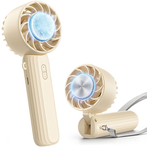 【冷却プレート搭載 ・瞬間冷却!】ハンディファン 手持ち 扇風機 : Lamicall 折り畳み ハンディ ミニ扇風機