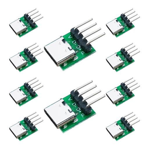 パッケージには: 曲げピン付きのUSB 3.1 TYPE Cメス PCBソケット10個、16 P〜2.54ピッチが含まれている。 コネクタ規格: 16ピン、Type C型。材料:FR-4ガラス繊維板、金属、色:緑。 形状がコンパクト: PCBテストパネルのサイズは11.63 mm*13.65 mmで、上にはっきりしたマークがあり、形状がコンパクトで、細工が細かく、組み立て時に狭い空間に置くことができる。 取り付けが容易:TYPE Cコネクタと曲げピンをテストパネルに溶接し、溶接する必要がなく、USB-Cコネクタをプロジェクトに取り付けやすい。 応用範囲が広い: データ線テスト、電子製品プロトタイプ開発、PCBボード接続、DIYなどに適用する。