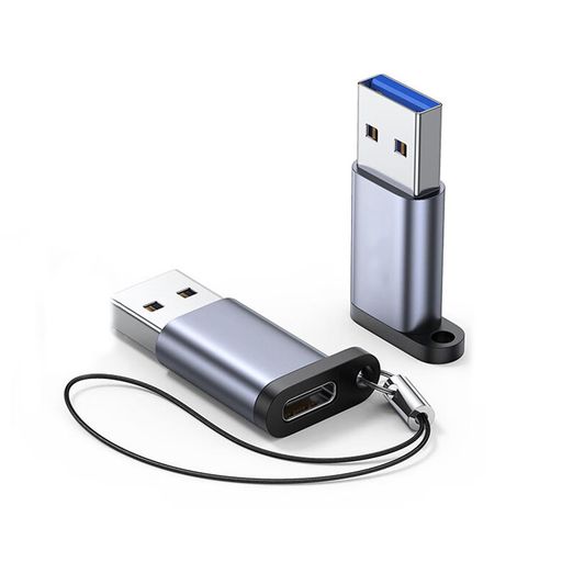 【タイプC USB変換】USB-C(メス)からUSB-A(オス)変換アダプタへ。USB Aポートを介して、Type Cインタフェースを備えたスマートフォン、タブレット、USBメモリなどの他のUSBデバイスを簡単にPCとACアダプタに接続することができる。USB-Cの移行期間に便利な変換アダプタです。 ﻿ 【USB 3.0高速転送】1 Gファイルは3秒転送、USB 3.0高速転送、実測は400 MB/Sに達することができ、画像ファイルは簡単に秒転送することができる。 ﻿ 【紛失防止ストラップ】小型で持ち運び可能、紛失防止ストラップ付き、USB変換アダプタをキーホルダーに取り付けて紛失防止、スマートフォン、鍵などさまざまな場所にかけることができる。 ﻿ 【セキュリティ保護】このUSB変換アダプタはアルミニウム合金の軽量設計で、USB C変換アダプタは先進的な56 KΩ抵抗を採用し、充電とデータ伝送の過程で安全を確保でき、短絡、過充電、過熱を心配する必要がなく、長期的に設備を保護することができる。