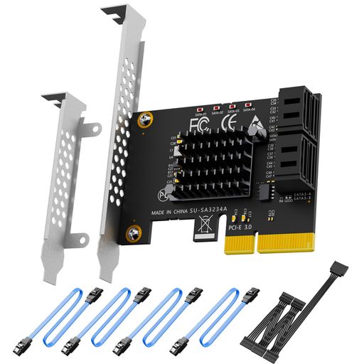 大容量ストレージの拡張: 4ポートPCIe X4 SATA III拡張カードにより、PCは4台のSATAドライブに同時にアクセスすることができ、大容量ストレージプールの作成やWindows、Mac OS、LinuxでのソフトウェアRAIDの設定に最適です(ハードウェアRAIDには対応していません)。 迅速なデータ転送: ASM1164を搭載し、PCI - Express 3.0 X2のアップストリーム速度は16GT/秒です。4つのダウンストリームSATAポートはそれぞれ最大415MB/秒の帯域幅を持ち、ストレージのニーズに合わせて高速で安定したデータ転送を実現します。ポート1からのOS起動をサポート 明確なステータス表示: 4個のLEDを内蔵しており、ドライブのモニタリングが容易です。赤色の点灯は正常動作を意味し、点滅はデータの読み取りまたは書き込みを意味します。 幅広い互換性: このカードは、Windows(XPを除く)、Mac OS、Linux、NASシステムでプラグアンドプレイが可能です。ドライバのインストールや互換性を心配する必要はありません。