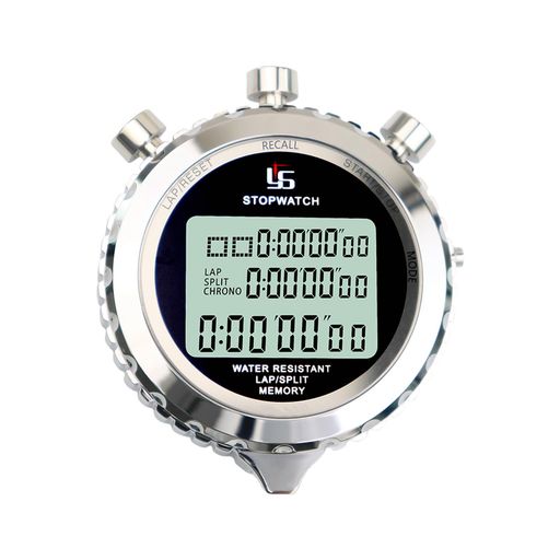 Xluvuvuk Metal Stopwatch, 100 Lap Sports Stopwatch, Sports and Competition Timer, Suitable for Sports Teachers, Swimming,