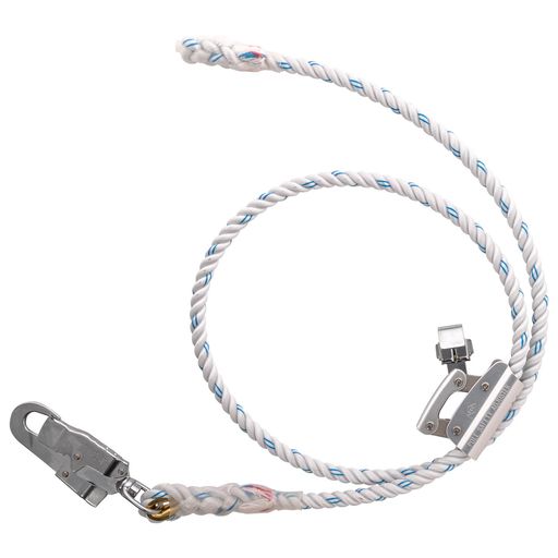 [藤井電工] 新規格 柱上作業用 柱上安全帯用ロープ D種 ロープ長さ 2100mm WP-TD-527 軽量 アルミバックル ワークポジショニング用器具 日本製 安全帯 ツヨロン TSUYORON