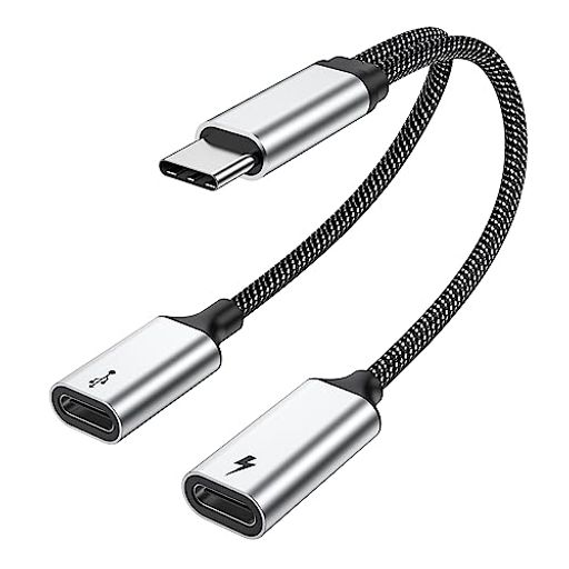 【USB C 分歧器】2 in 1 USB Cスプリッタは、簡単にお使いのデバイスの1つのUSB Cポートを2つに拡張することができ、携帯電話/タブレット/ノートパソコンを接続し、迅速に充電しながら音楽を聴いたり、データ転送が行われながらデバイスを充電することができます 【注意制限】1USB Cスプリッターはモニター、ビデオ信号(例:HDMIケーブルの接続)には適していません。ヘッドセットを使用する時、デバイスを保護するために、途中で電源を接続/取り外すと、音楽が一時停止され、スタートボタンを再度押す必要があります 【PD 60W急速充電】USB Cスプリッターは最大60WのPD充電に対応し、デバイスを急速充電します。携帯電話のモデルによっては、急速充電の最大電力に達しない場合があります(QC充電プロトコルを使用しているサムスンの携帯電話など)。
