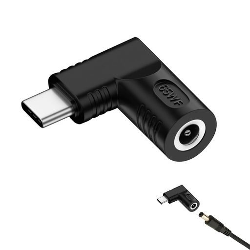 1.使用条件:既存のノートPC電源アダプタを、ノートPCやスマートフォンに対応するType-C(USB-C)規格の電源に変換して使用できます。 2.商品仕様:PD出力側はUSB Type-Cオス端子となります。 3.接続規格:DC側入力電圧はDC18V~20Vの範囲に対応し、出力電圧はDC5V、DC9VおよびACアダプタ本体の定格電圧(5V/9V/20V)を提供します。 4.非対応内容:PD出力の12V/15Vには対応していないため、当該電圧を必要とする機器への充電はできません。また、65W以上の出力を要求するノートPCには使用できず、本製品が全ての機器で正常に動作することを保証するものではありません。 5.適用シーン:65Wまたは45W仕様のACアダプタを搭載するHPおよびDELL製ノートPCに対応します。
