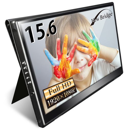 ニュー ブリッジ モバイルモニター 15.6インチ HDR搭載 モバイルディスプレイ 1080P 日本設計 ゲームモニター Type-C/HDMI-mini 薄型 軽量 IPSパネル ブルーライトカット (Switch / PS5 /