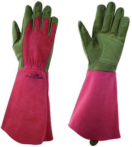 商品名:WEST COUNTY ROSE(ウエストカウンティ―ローズ) サイズ:XS・S・M・L・XL カラー:ルビー、モスグリーン 全長:XS=39.0cm S=39.5cm M=40.5cm L=41.5cm XL=41.5cm 中指の長さ:XS=7.5cm S=7.7cm M=8.5cm L=9.0cm XL=9.5cm