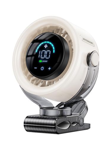 【業界トップ15000rpm DCモーター搭載&amp;10m/s強力な風量・暑さを即解消!】独自に開発した高精度・高性能なDCモーターを搭載し、最大回転数15000rpmを実現した卓上扇風機。従来の小型扇風機では物足りなかった風量を大幅に強化し、最大風速10m/sの力強い風を送り出します。屋外でのスポーツ観戦やキャンプ、あるいは熱中症対策として、しっかりと涼しさを届けるキャンプ扇風機としても最適です。さらに、7枚のブレードは動的平衡試験を通過しており、回転時の気流の振動や摩擦音を低減。パワフルでありながら、滑らかで心地よい風を生み出す卓上ファンです。 【100段階微調整&amp;360°全方位送風】1-100段階の無段階風量調節と5段階の風量変化モードで、お好みの快適な風を自由自在に調整できるUSB扇風機。細やかな風量調整が可能で、そよ風のような微風から力強い強風まで、その日の気温や気分に合わせて100段階で微調整できます。また、20%-40%-60%-80%-100%と変化する5段階の風量変化モードも搭載。自然な風の流れを再現し、長時間使用しても飽きのこない快適さを実現します。
