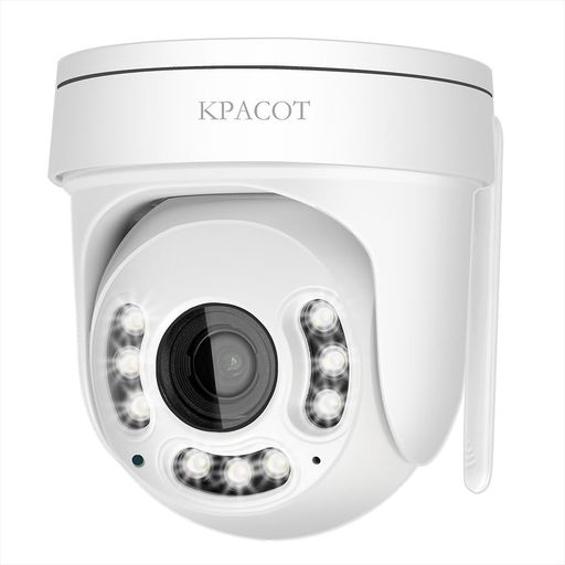【光学5倍ズーム・自動追尾・夜間カラー撮影】KPACOT ドーム型 防犯カメラ 屋外 ワ...