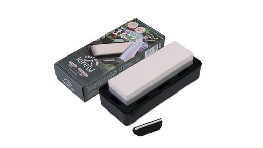 ナニワ研磨工業(NANIWA) キレール kirelu ケーススタンド 包丁研ぎサポートクリップ付 QE-9100 両面砥石 中砥石#1000 仕上砥石#3000