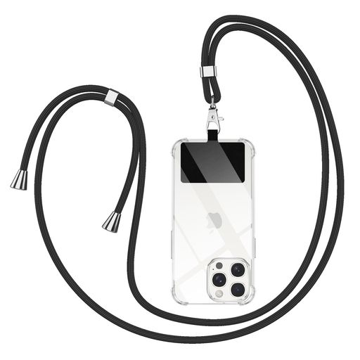 Tikfrlo スマホ ストラップホルダー 肩がけ 首掛け 極薄0.2mmスマホ肩掛け紐付き落下防止 首掛け 斜めがけストラップ長さ調節可能ショルダースト快適で耐久性 肩がけ 縄掛ストラップ 用 iPho…