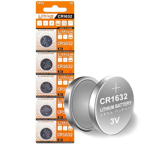 MORKETEK 5個/パックCR1632ボタン電池 3V CR1632リチウムコイン電池電池LM1632 BR1632 ECR1632 CR1632電子時計リモコン用電池