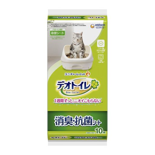 デオトイレ 1週間消臭・抗菌デオトイレ 取りかえ専用 消臭・抗菌シート 10枚x5袋