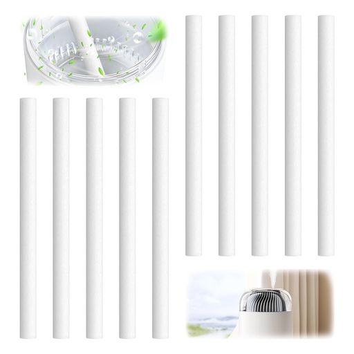 ✅【商品仕様】本品は給水芯10本セットです。サイズは長さ140mm x 直径8mm。元の給水芯の直径が0.8cm、長さが14cm以内の小型卓上加湿器に適合します。重要:互換性をご確認の上ご購入ください。必ずお手持ちの芯のサイズをご確認ください。 ✅【柔らかく効率的な吸水芯】高密度繊維綿素材を採用。優れた吸水性により、たっぷり吸水してミスト量をアップします。内部の高密度構造が水を素早く霧化片に導き、加湿器の安定した動作を維持します。 ✅【DIY自由カット設計】加湿器の水槽の深さはさまざまであることを考慮し、本品は自由なカットに対応しています。実際の深さに合わせて普通のはさみで簡単に長さを調整でき、1つで多様な機種に対応する汎用性の高さを実現しています。 ✅【交換手順詳細】1取り外し:水槽のフタを開け、古い芯とスプリングを取り出します。2準備:新しい芯を完全に水に浸し、膨らませます。3組み立て:水を含んだ芯にスプリングを差し込みます。4設置:水槽に挿入し、フタを閉めます。 ✅【メンテナンスと交換時期の目安】最適な加湿効果を維持するため、3~6ヶ月ごと(1日4時間使用の場合)の交換をお勧めします。