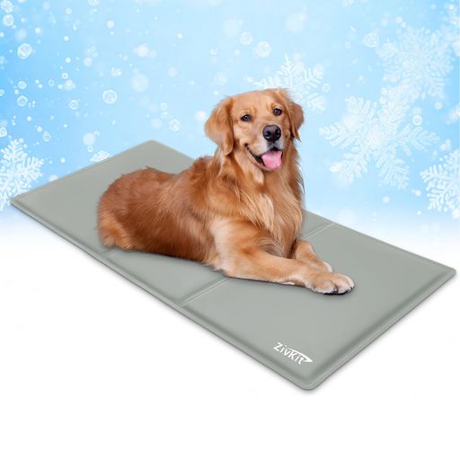Zivkit ペットひんやりマット犬 猫 夏用 冷感ジェルマット ペット冷却マット 暑さ熱中症対策 ペット人間兼用 クールマット 防水洗える 折り畳み可 ジェルシート 多用途 猫 小中大型犬対応 …
