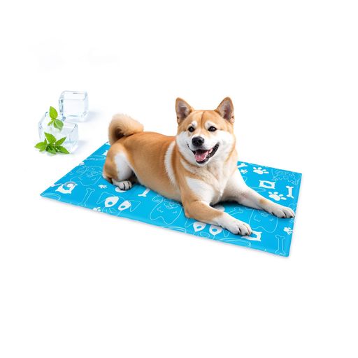 Ownpets ひんやりマット ペット 冷感マット 犬 猫 クールマット 夏暑さ対策 子供 冷却マット 涼しい 冷感敷きパッド 熱中症対策 ペットマット 耐噛み 防水 (ブルー, L:60*100cm)