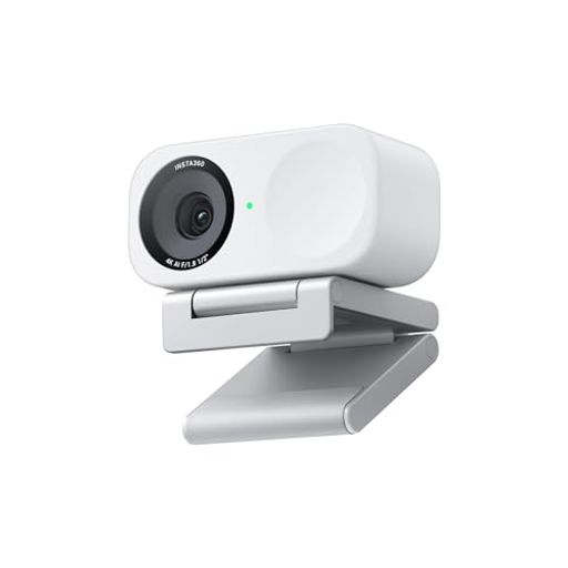 Insta360 Link 2C 通常版 アークティックホワイト - PC/Mac 用 4K ウェブカメラ、1/2 インチセンサー、自動フレーミング、HDR、AI ノイズキャンセリング