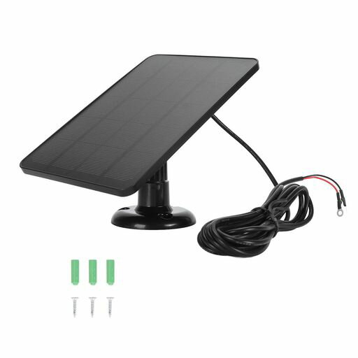 屋外カメラのセキュリティ用の10Wソーラーパネル充電器専門家、ビデオドアベル2用ドアベルソーラーパネル、ビデオドアベル3+、360°調整可能なポータブルソーラーパネル用 (csp4w-o-b)