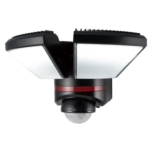 エルパ(ELPA) センサーライト 2灯 屋外 AC電源 2000lm リモコン付 人感センサー 赤色警告灯 予知防犯 防犯グッズ コンセント式 強力 明るい 防雨 IP45 玄関 駐車場 ESL-W3002AC lien0605-10014940 りあんの通販 パッケージ画像