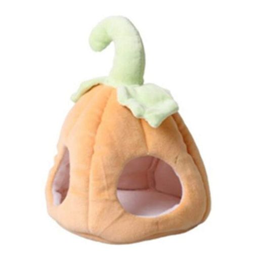 HJ ハリネズミ 巣 ハムスターベッド かぼちゃ 秋冬 小動物用 ポケット かわいい ふわふわ モルモット ハリネズミ
